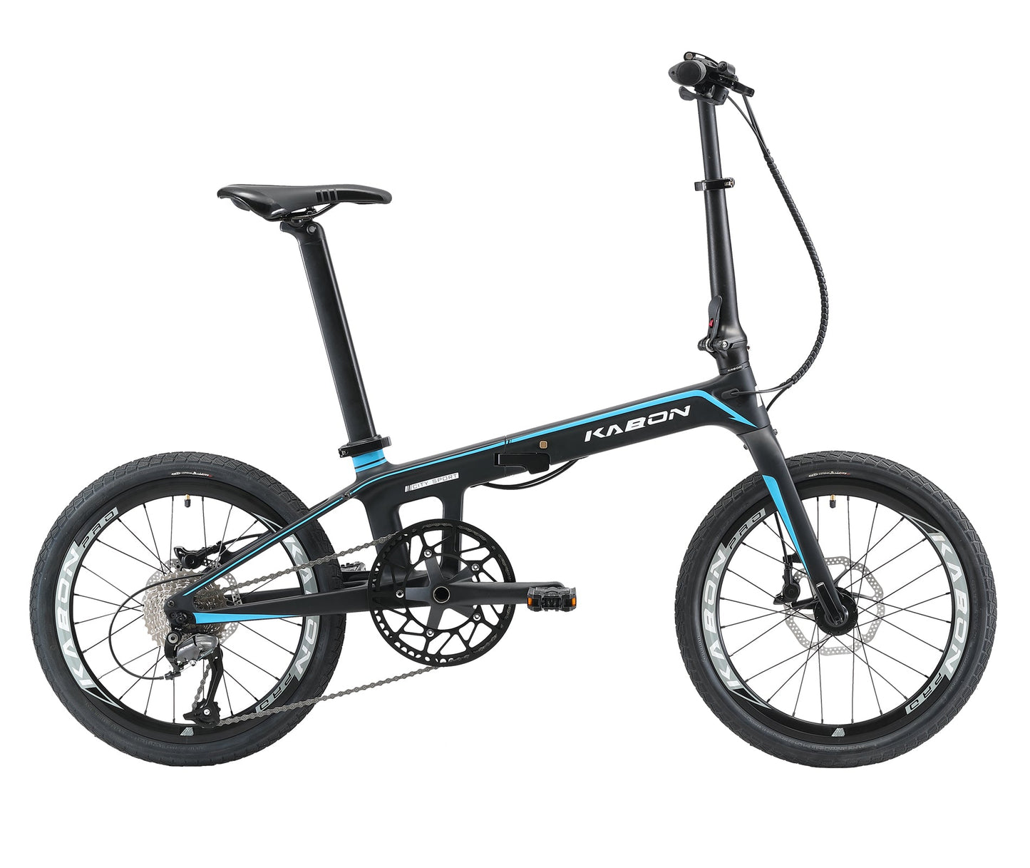 KABON City Faltrad Carbon Shimano Altus 9S 20 Zoll