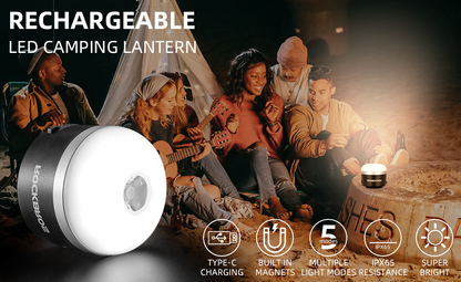 ROCKBROS Outdoor Camping Laterne USB Taschenlampen 600 Lumen IPX65 LED Licht Akku