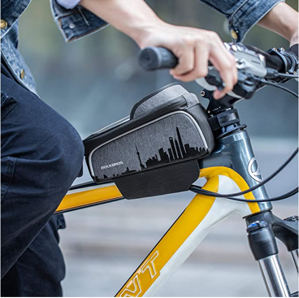 ROCKBROS 017-5 Wasserdicht Fahrrad Rahmentasche für Handy bis zu 6.5 Zoll
