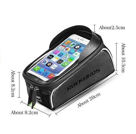 ROCKBROS 017 Fahrrad Rahmentasche Wasserdicht für Handy bis zu 6.5 Zoll