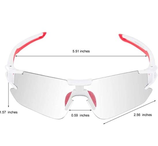 ROCKBROS 10125 Photochrome Fahrradbrille Transprante Selbsttönende