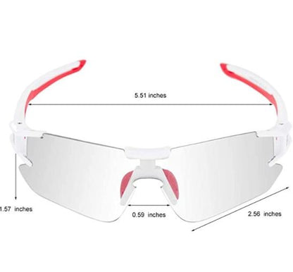 ROCKBROS 10125 Photochrome Fahrradbrille Transprante Selbsttönende