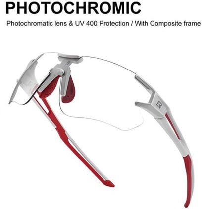 ROCKBROS 10125 Photochrome Fahrradbrille Transprante Selbsttönende