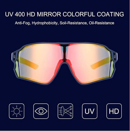 ROCKBROS 10134 Fahrradbrille Polarisiert Sonnenbrille mit UV400-Schutz
