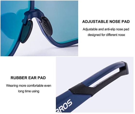 ROCKBROS 10134 Fahrradbrille Polarisiert Sonnenbrille mit UV400-Schutz