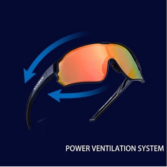 ROCKBROS 10134 Fahrradbrille Polarisiert Sonnenbrille mit UV400-Schutz