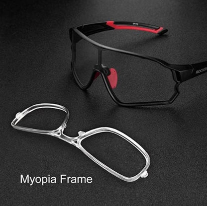 ROCKBROS 10135 Photochrome Fahrradbrille UV400 Transparent Selbsttönend