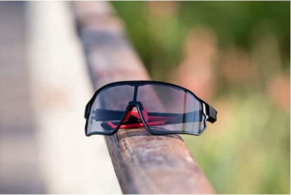 ROCKBROS 10135 Photochrome Fahrradbrille UV400 Transparent Selbsttönend