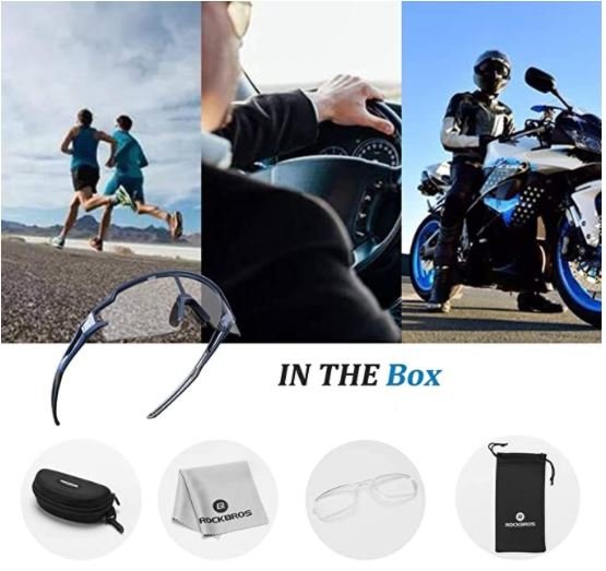 ROCKBROS 10172 Photochromatische Sonnenbrille Fahrradbrille