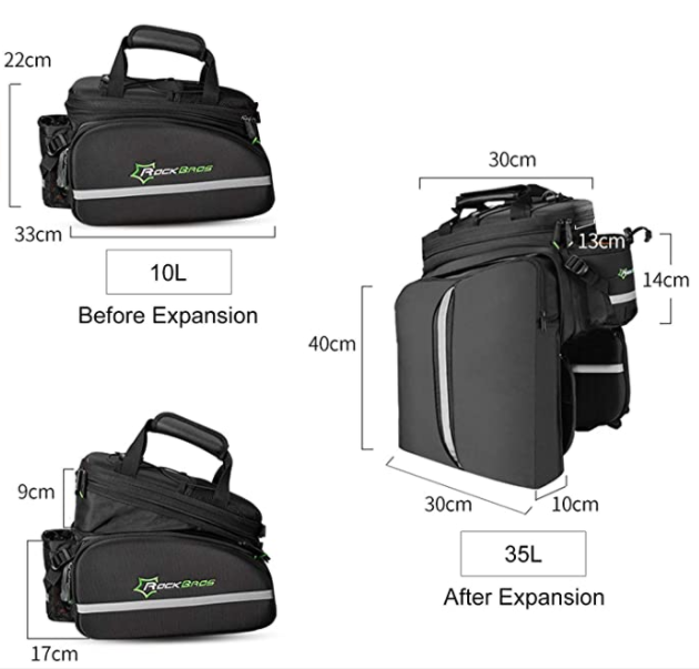 ROCKBROS A6-03BKK Gepäckträgertasche Satteltasche Reflektierend