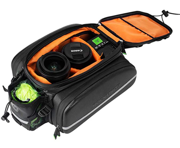 ROCKBROS A6-6 Fahrrad Hinter Gepäckträgertasche 10-35L Kameratasche