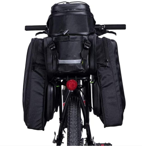 ROCKBROS A6-6 Fahrrad Hinter Gepäckträgertasche 10-35L Kameratasche