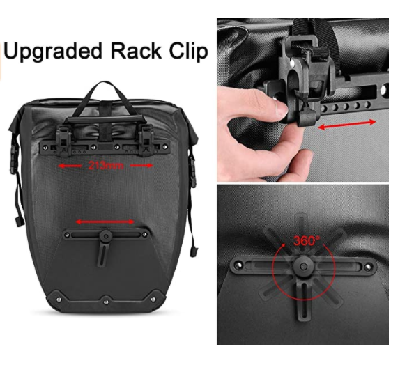 ROCKBROS AS-002-1 Hinterradtasche 100% Wasserdichte Gepäckträgertasche 27L