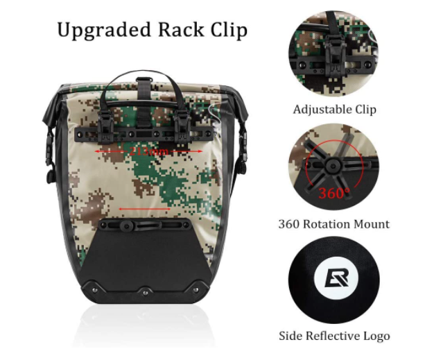ROCKBROS AS-002-1 Hinterradtasche 100% Wasserdichte Gepäckträgertasche 27L