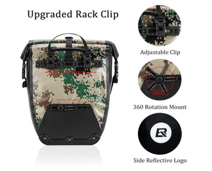 ROCKBROS AS-002-1 Hinterradtasche 100% Wasserdichte Gepäckträgertasche 27L
