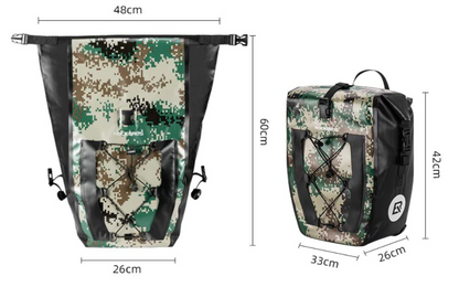 ROCKBROS AS-002-1 Hinterradtasche 100% Wasserdichte Gepäckträgertasche 27L