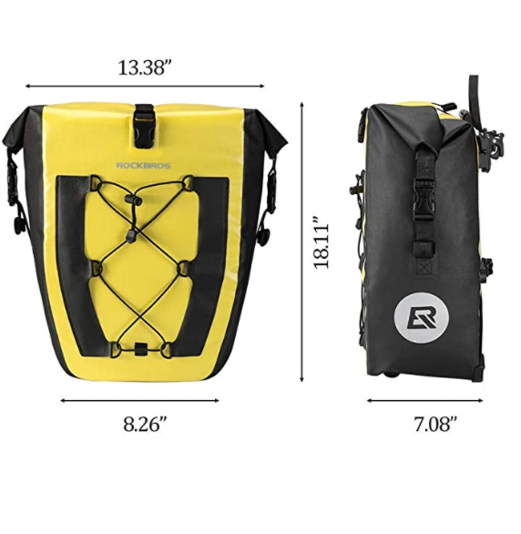 ROCKBROS AS-002-1 Hinterradtasche 100% Wasserdichte Gepäckträgertasche 27L