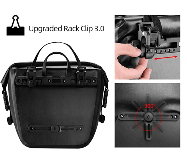 ROCKBROS AS-003-1BK Gepäckträgertasche Vorne/Hinten 12-16L