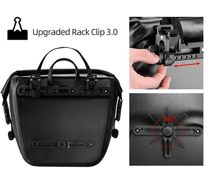 ROCKBROS AS-003-1BK Gepäckträgertasche Vorne/Hinten 12-16L