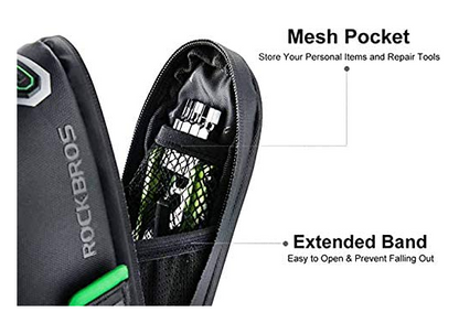 ROCKBROS C28 Satteltasche Fahrradsitz Tasche mit Befestigungsriemen/mit Halterung