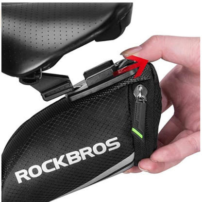 ROCKBROS C28 Satteltasche Fahrradsitz Tasche mit Befestigungsriemen/mit Halterung