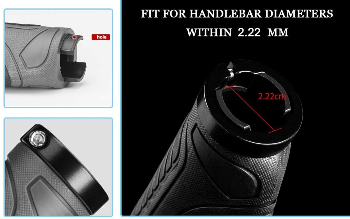 ROCKBROS Ergonomische Fahrrad Lenkergriffe Rutschfest 22mm