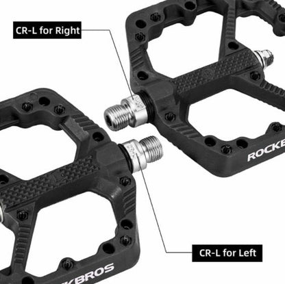 ROCKBROS Fahrrad Pedale Mountainbike Rennrad Fahrradpedale 9/16 Zoll 3 Sealed Bearing