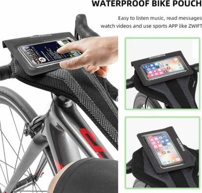 ROCKBROS Fahrrad Schweißfänger für Rollentrainer Anti-Schweiß Atmungsaktiv Grau