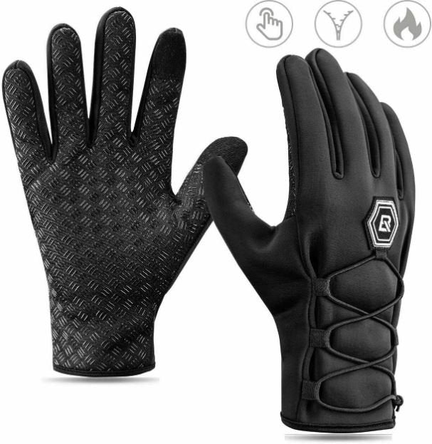 ROCKBROS Fahrradhandschuhe Damen Herren Winter Handschuhe Touchscreen Winddicht