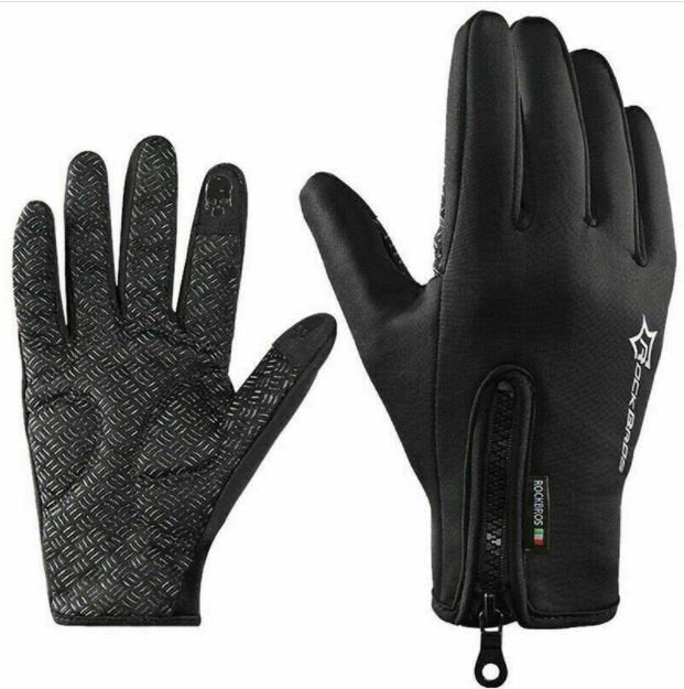 ROCKBROS Fahrradhandschuhe Damen Herren Winter Handschuhe Touchscreen Winddicht