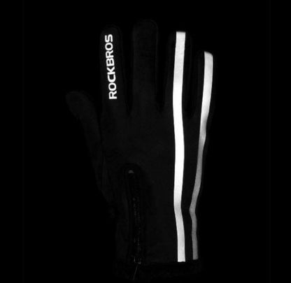 ROCKBROS Motorrad Handschuhe Fahrrad Handschuhe Winter Touchscreen Wasserdicht