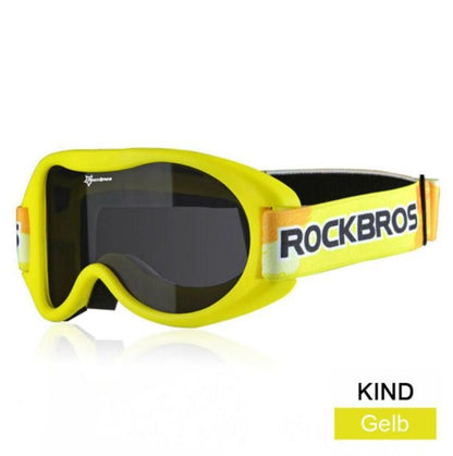 ROCKBROS Skibrille Für Frauen Herren Kinder Goggles Winter Anti-Fog-Skibrille