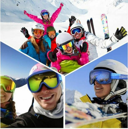 ROCKBROS Skibrille Für Frauen Herren Kinder Goggles Winter Anti-Fog-Skibrille