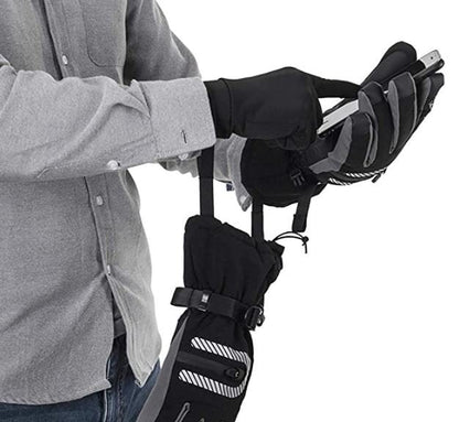 ROCKBROS Skihandschuhe 2 in 1 Handschuhe Frühling, Herbst Vollfinger Winddicht Warme Handschuhe für Outdoor Sports