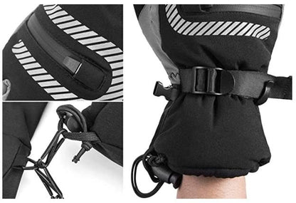 ROCKBROS Skihandschuhe 2 in 1 Handschuhe Frühling, Herbst Vollfinger Winddicht Warme Handschuhe für Outdoor Sports