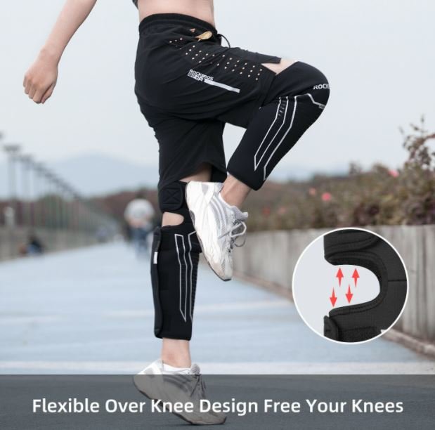 ROCKBROS TT009 Knieschutz 1 Paar Thermal Kniewärmer Motorrad Winddicht