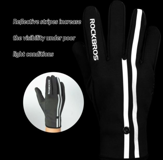 ROCKBROS Vollfinger Handschuhe Fahrradhandschuhe Radsport Touchscreen Rennrad