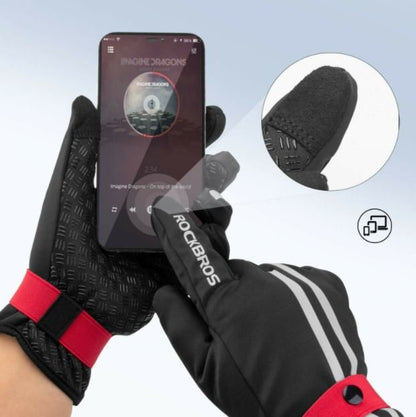 ROCKBROS Vollfinger Handschuhe Fahrradhandschuhe Radsport Touchscreen Rennrad