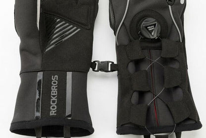 ROCKBROS Winter Skihandschuhe Handschuhe SBR Fahrrad Motorrad Winddicht M-2XL