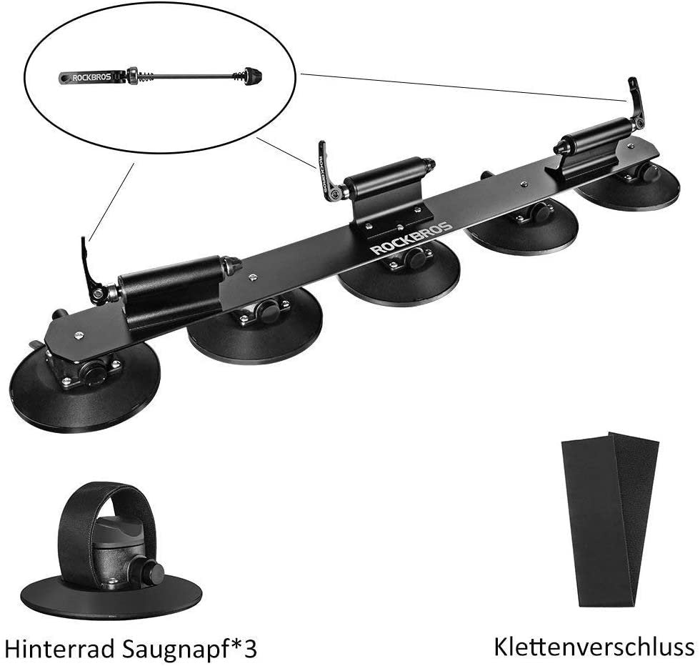 ROCKBROS XP100 Fahrradträger Dachgepäckträger Schnellmontage für 1-3 Fahrräder