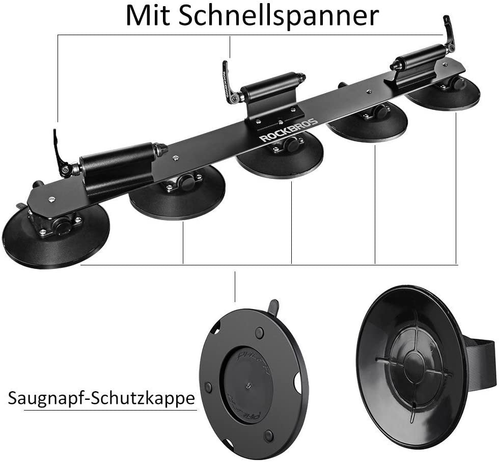 ROCKBROS XP100 Fahrradträger Dachgepäckträger Schnellmontage für 1-3 Fahrräder