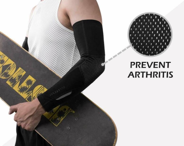 ROCKBROS XT019BK Armwärmer Ärmlinge Radsport Reflektierend S-3XL