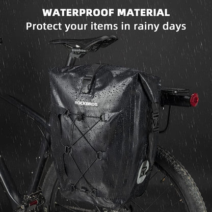 ROCKBROS Wasserdicht Gepäckträgertasche Packtaschen Fahrradtasche 25L 5 Farben