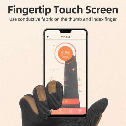 ROCKBROS MT003 Handschuhe Motorrad Vollfingerhandschuhe Touchscreen Fahrrad