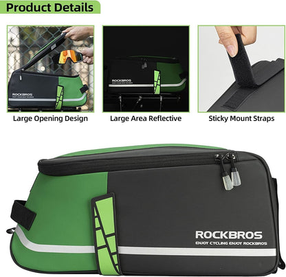 ROCKBROS Fahrrad Gepäckträgertasche Satteltasche Multifunktionale Picknicktasche 9L