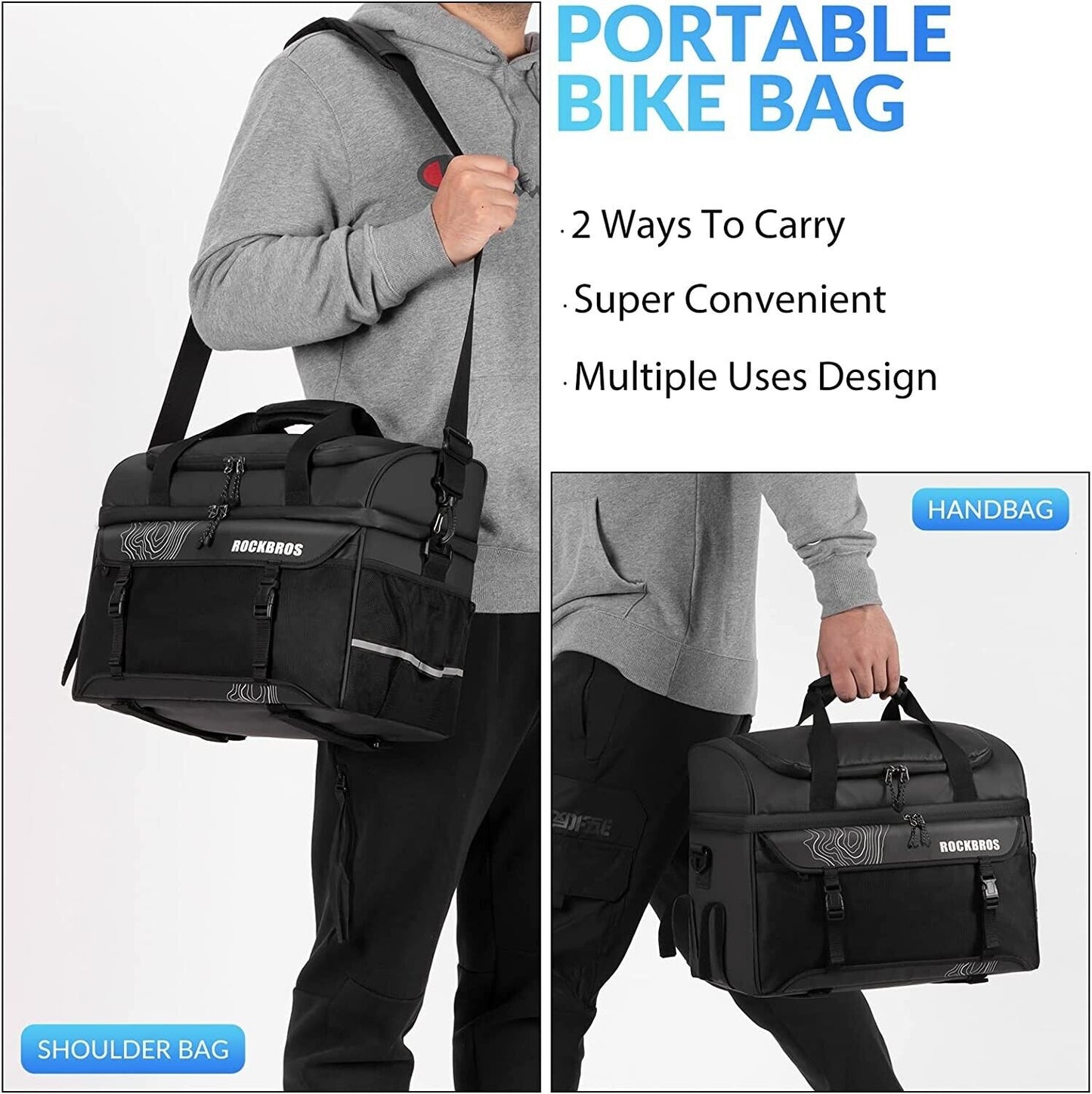 ROCKBROS Fahrradtasche Isolierende Picknicktasche Gepäckträger Tasche 11L
