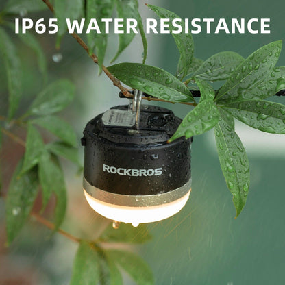 ROCKBROS Outdoor Camping Laterne USB Taschenlampen 600 Lumen IPX65 LED Licht Akku