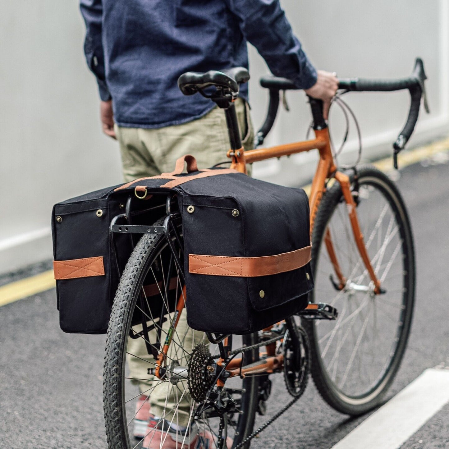 ROCKBROS Fahrrad Gepäckträgertaschen Fahrradtasche Packtasche Doppel Camping MTB
