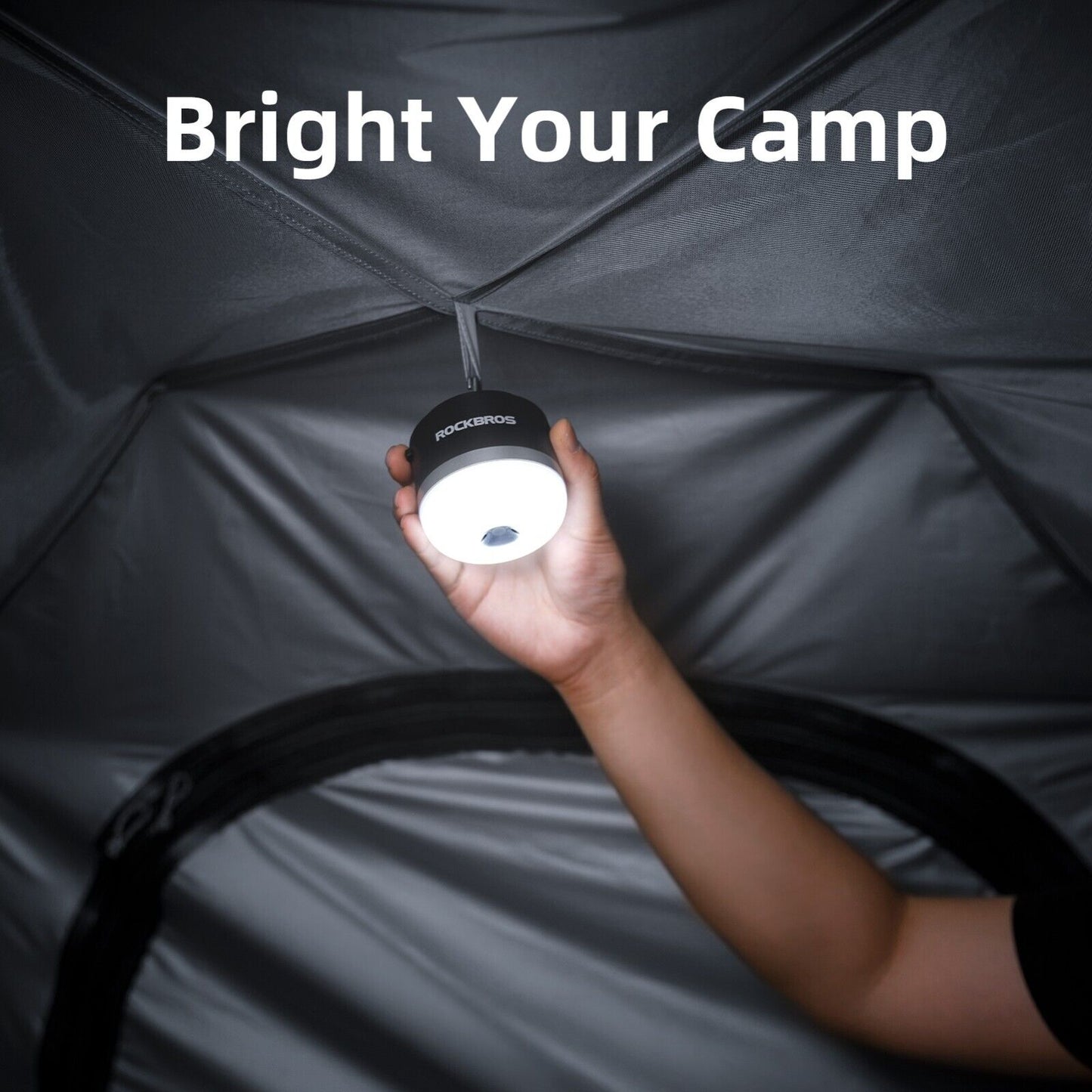 ROCKBROS Outdoor Camping Laterne USB Taschenlampen 600 Lumen IPX65 LED Licht Akku