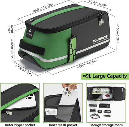 ROCKBROS Fahrrad Gepäckträgertasche Satteltasche Multifunktionale Picknicktasche 9L